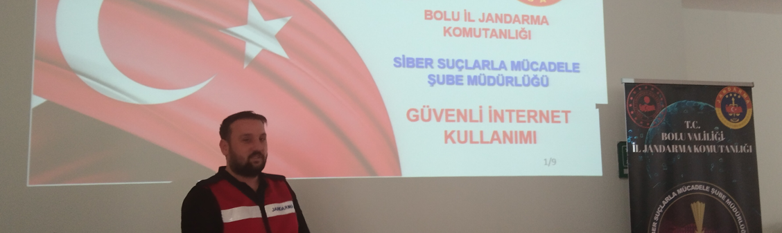 Bolu il jandarma müdürlüğünden siber suçlarla mücadele eğitimi...
